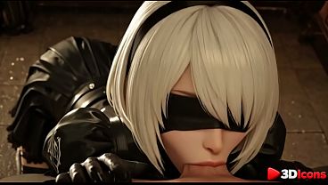 2B gets drilled in every hole by a big black dick [AI]