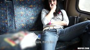 Public Pickups - Petite Euro Babe Mea Melone Takes Stranger Dick on the Train