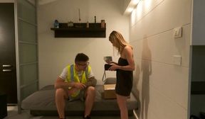 Delivery Guy Fucks Hot Blonde Teen