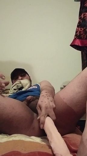 Dirty-j-bro Plays with Dildo. Itching Needs to Be Relieved.