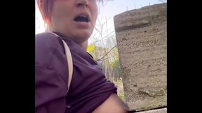 My kinky Easter - humiliation and bdsm orgasms in forest