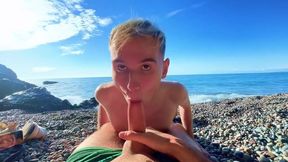 Young guys pounded raw on public beach cumshot orgy