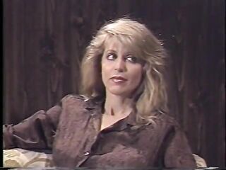 Hot golden-haired 80s porn queen in hawt lingerie has belt-on fuck with her girlfriend