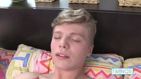 Skinny Boy Toy James Shoves A Dildo In His Tight Butthole!
