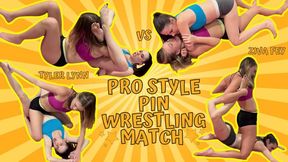 4K Tyler Lynn vs Ziva Fey Pro style Pin Wrestling Match