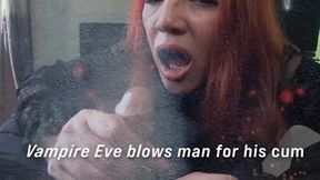 Vampire feeds from mans cum 11
