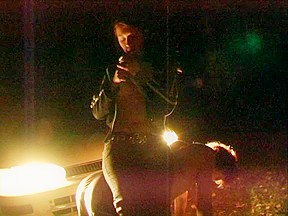 Smoking Mistress Sits on Slave