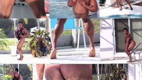 Hot Wet Ebony Muscles