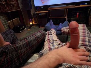 I invited my str8 ally over, turned on porn and got him to wank with me.