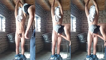 Fazendo o hétero novinho gozar com as mãos amarradas, chupada gostosa nessa piroca boa e sacão gostoso