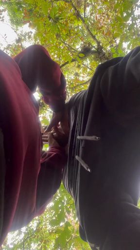 Sucking My Classmate's Dick on Campus