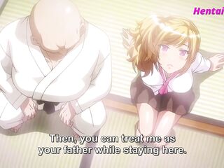 Golden-Haired Teenage Get Banged With Stepdaddy [ ANIME ]