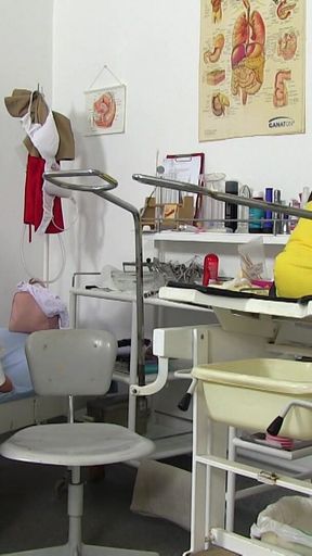 Stunning moment from &quot;Natural big busty stepmom caught on her gyno exam&quot;