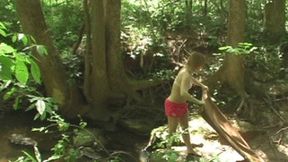 Carmen Blows Southern Hillbilly On The Creek! (mp4)