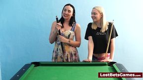 Slutty pair bangs in strip pool &mdash;  nasty behavior ensues