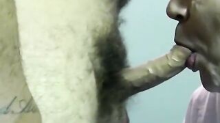 JOE SCHMO VID - Fur covered ebony shirtlifter blown off while jacking