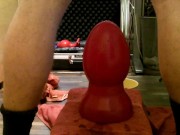 Bi Slut Anal Training with fuckingmachine , big toys and Plugs