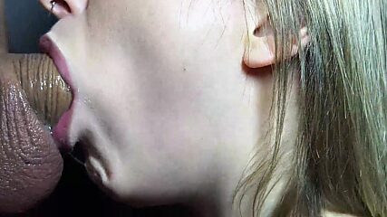 Sloppy Bitch Gags on Cock, Swallows Big Fucking Oral Creampie