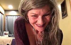 Hot Slutty Moaning MILF GILF Gives BJ BeforeHard Bareback Anal Fucking!