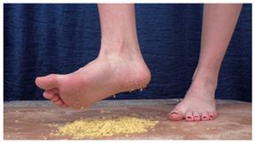 Barefoot hottie in coca-cola swimsuit crushes corn flakes stepping on them (part 1 of 2), fc237h 720p