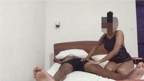 Srilankan boy deep throats friend's screaming wife down