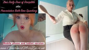 Zoe’s Daily Dose of Discipline AKA: Preventative Bath-Time Spanking - mobile file