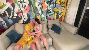 Big Titty Asian Suki Sin Gets Fucked and Facial From Big White Cock