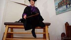 Foot Worship Punishment - Pandora Blake, caning, foot fetish, punishment, headmistress