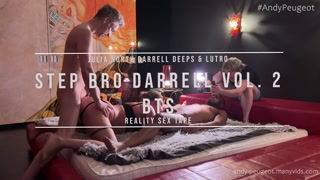 BTS Big Tits MILF Julia North Squirting During Interracial Double Penetration