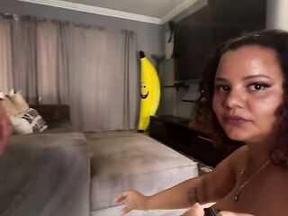 Large melons big beautiful woman gets a cum facial after watching her slutty allies bang