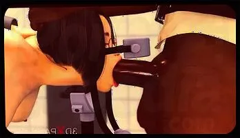 Jessica 5000: Petite 3D Vixen & Huge Ebony Cock video compilation