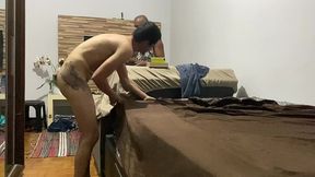 home orgy: slim twink + passive buddy double-teamed by buff short top & hung mulatto 12 01