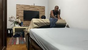 home orgy: slim twink + passive buddy double-teamed by buff short top & hung mulatto 12 01