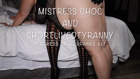 Mistress Chocolate Spanks SLT Until Her Ass Turns Red