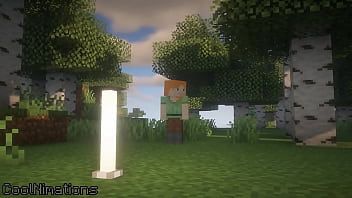 Minecraft Alex sucking End Rod