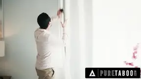 Naive Destiny Mira catches her overprotective stepdad setting up cameras