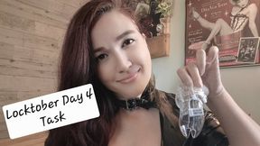 Locktober Day 4 Task for Chastity Subs