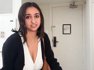 Large titty coworker says NO to FUCK-RUBBER during business tour hookup - Hailey Rose
