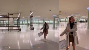 m exhibant en sortant du centre commercial pour rejoindre la voiture ♥