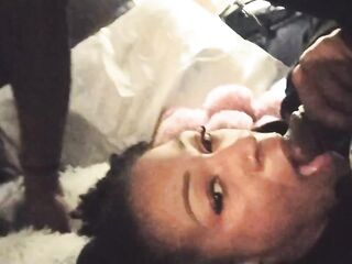 Mouth screw me and oral-job creampie