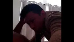 Tattooed Straight Black Man Feeds Cum in Intense Blowjob Session