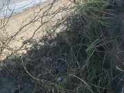 Manly and masculine twink touching each other in the sea outdoors - Latino