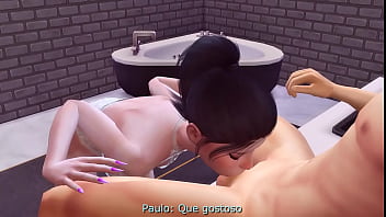 PAI COMENDO AS AMIGAS DA FILHA | THE SIMS 4