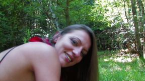 Cowboy girl loves to get anally fucked in outdoor action