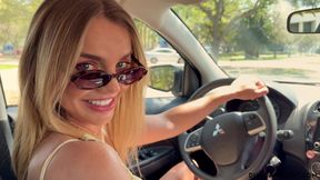 My driver was a crazy blonde MILF