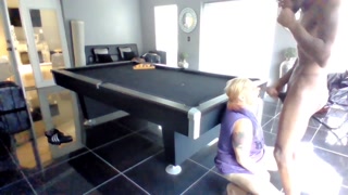 Rainbowhair04 Milf Banged On Pool Table and Facialized