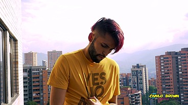 Jerking Off My Big Uncut Cock In The Balcony Did I Get Caught? Camilo Brown