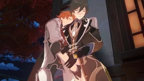 Zhongli gets fingered raw by Tartaglia gay Genshin Impact yaoi