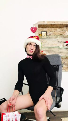 New year&#039;s model Sissy trans Boy