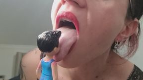 Tiny Man Overwhelmed – Giantess Mouth And Tongue Control Fantasy